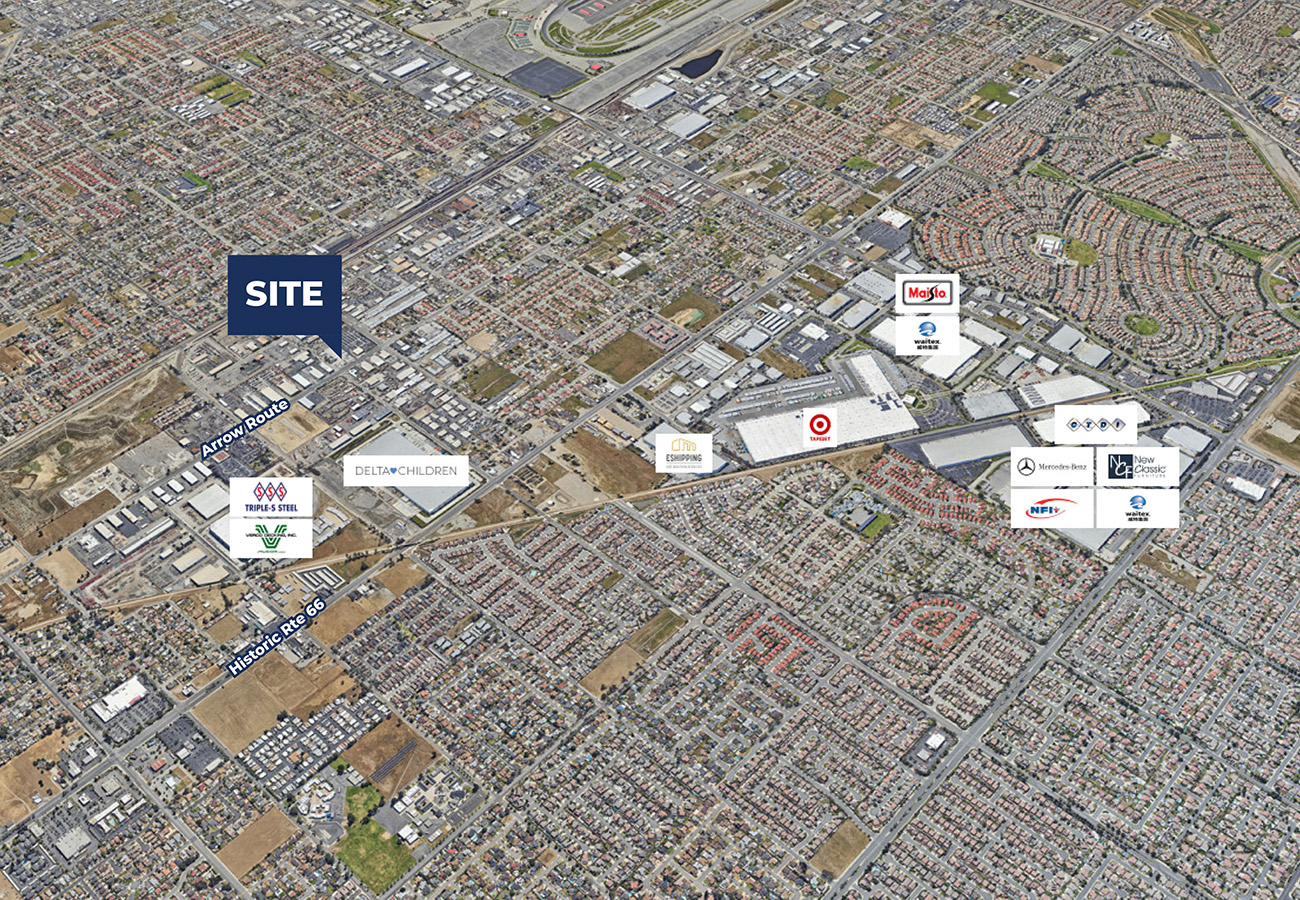 Arrow Highway - Area Map